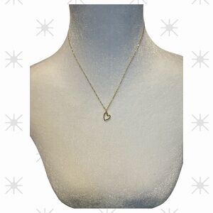 Gold Heart Pendant Necklace